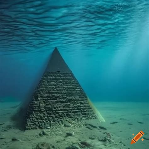 underwater pyramid.